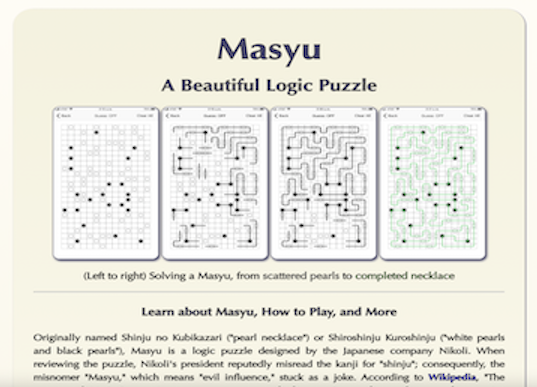 Addy's Coding Project: Masyu